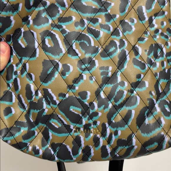 Ted Baker Leopard Print Quilted Mini Backpack